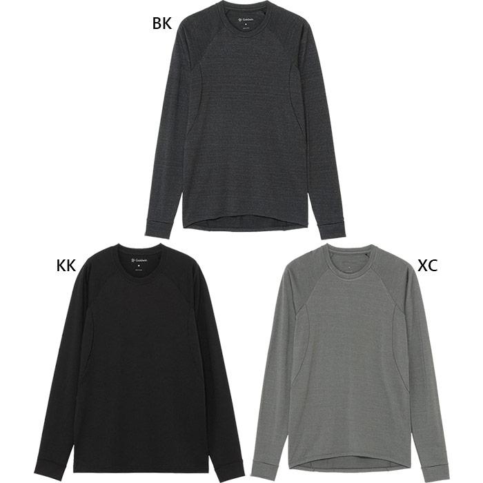 シースリーフィット ゴールドウィン メンズ ウールクルーロングスリーブ フィットネス トレーニングトップス 長袖 アンダーウェア ウィンタースポーツ ブラック 黒 グレー 灰色 送料無料 C3fit Goldwin GC84435 C3Fit（シースリーフィット） ゴールドウィン メンズ ウールクルー
