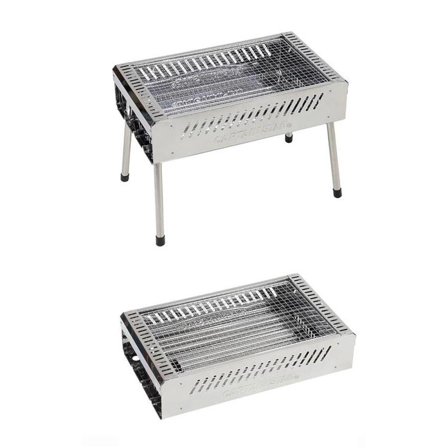 キャプテンスタッグ メンズ レディース BBQ ステンレス グリル 500 アウトドア用品 バーベキュー キャンプ UG-0067の画像