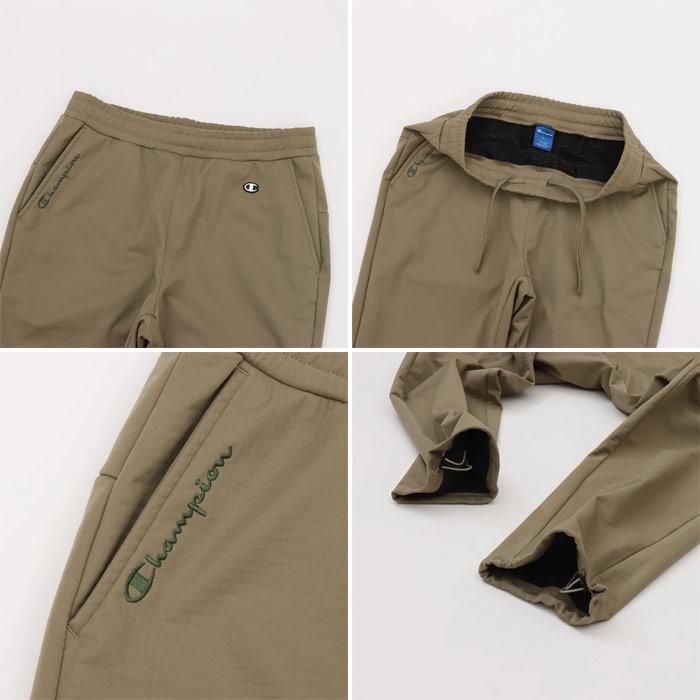 チャンピオン メンズ ロングパンツ アパレル ボトムス 長ズボン 防風 撥水 防水 ストレッチ 保温 スポーツ ジム トレーニング ダンス ランニング ブラック 黒 ベージュ カーキ 送料無料 Champion C3-CS211 Champion（チャンピオン） メンズ ロングパンツ フィットネス
