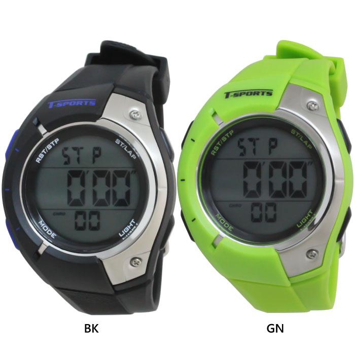 クレファー メンズ レディース TSPORTS ティースポーツ デジタルウオッチ 150ラップ 腕時計 スポーツウォッチ 腕時計 TS
