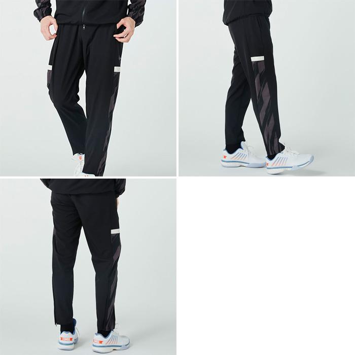 ダンロップ メンズ レディース ウインドパンツ WIND PANTS テニス バドミントンウェア ボトムス ストレッチ 撥水 ブラック 黒 送料無料 DUNLOP DAW4590 ダンロップスポーツ ダンロップ メンズ レディース ウインドパンツ