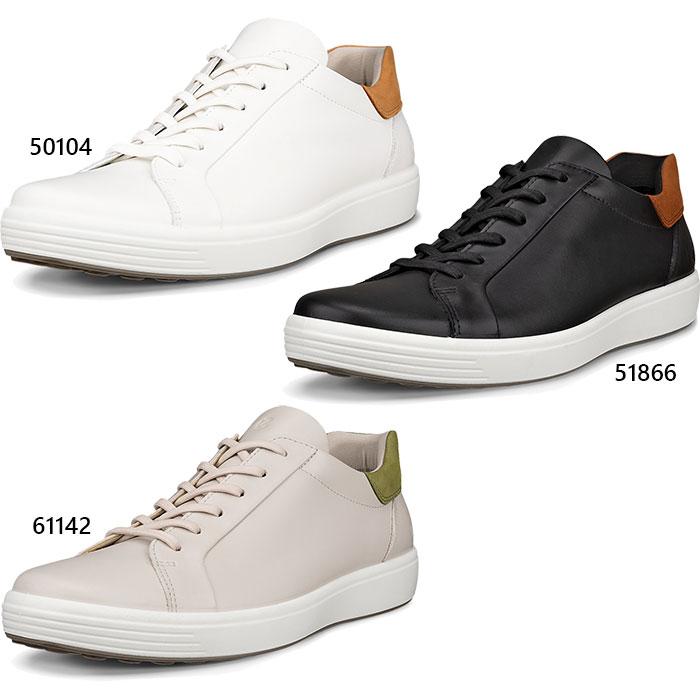 ecco（エコー） メンズ レザースニーカー soft 7 スニーカー シューズ