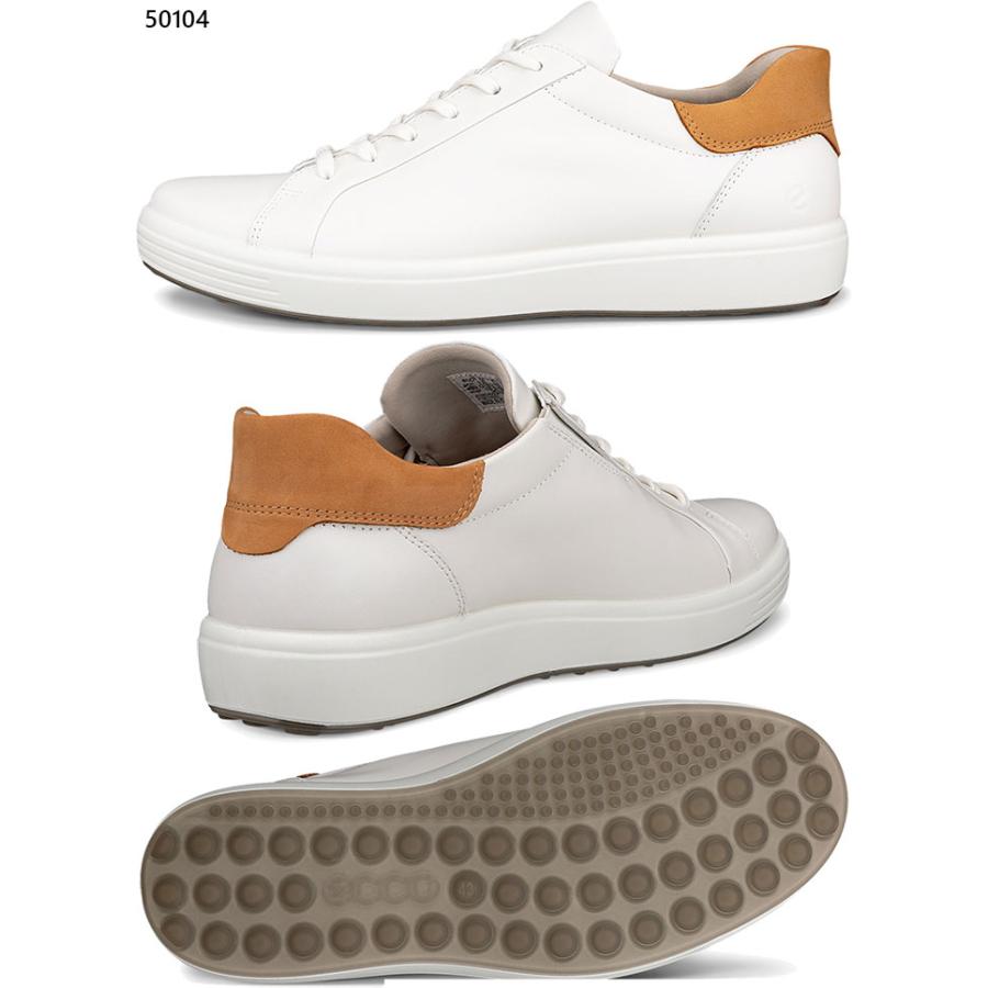 ecco（エコー） メンズ レザースニーカー soft 7 スニーカー シューズ