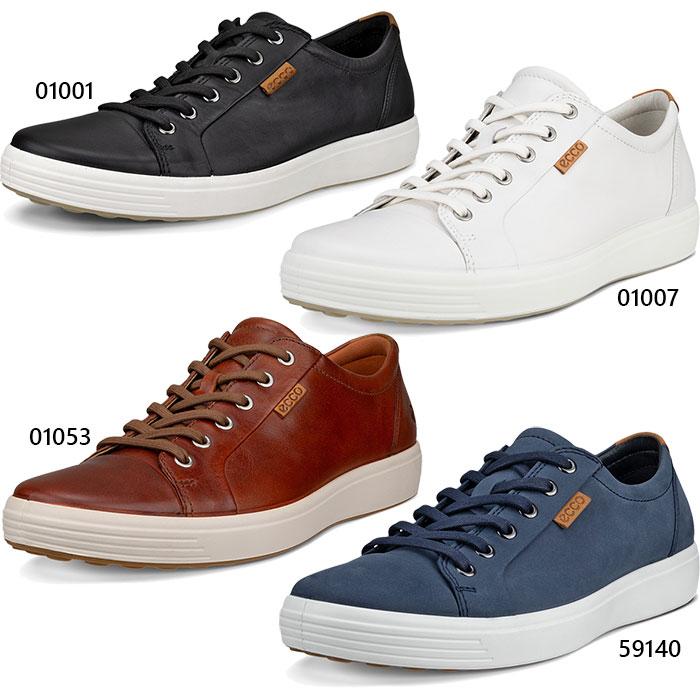 ecco（エコー） メンズ レザースニーカー soft 7 スニーカー シューズ