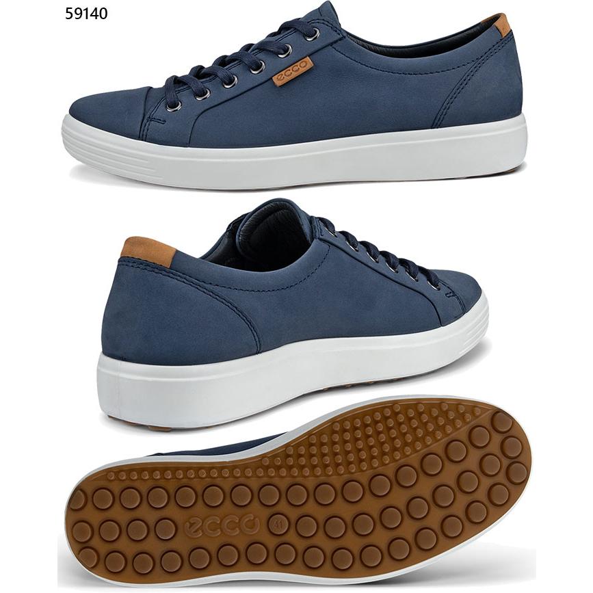 ecco（エコー） メンズ レザースニーカー soft 7 スニーカー シューズ