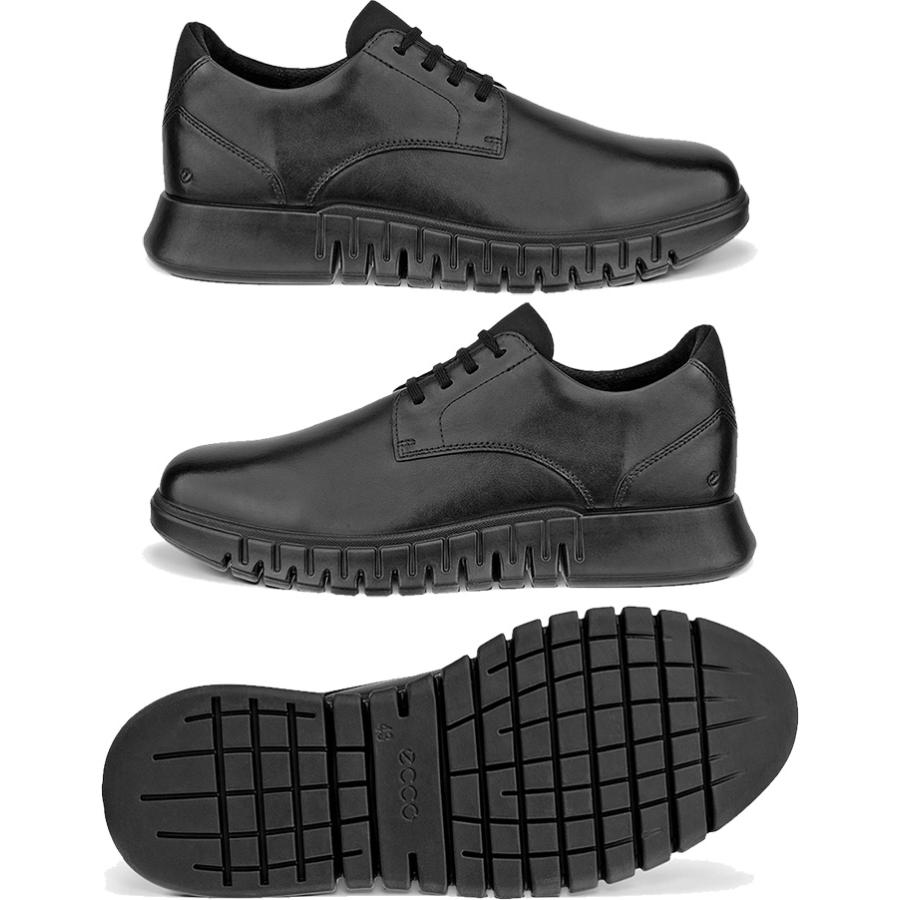 【美品】エコーECCO PRO BLACK スパイクレス25.0cm 本革メンズ ecco（エコー） メンズ グルーヴ スタジオ gruuv studio レザー