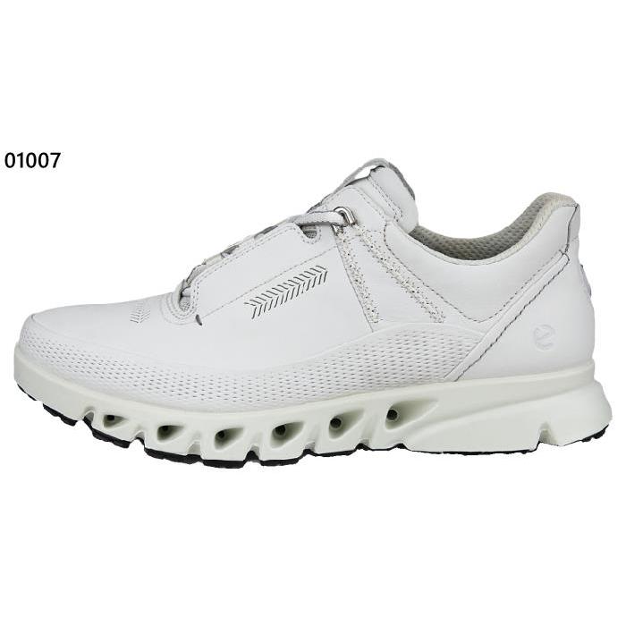 極美品【エコー】ゴアテックスホワイト レザー メッシュ スニーカー ecco（エコー） メンズ スニーカー ストリート 720 M ゴアテックス