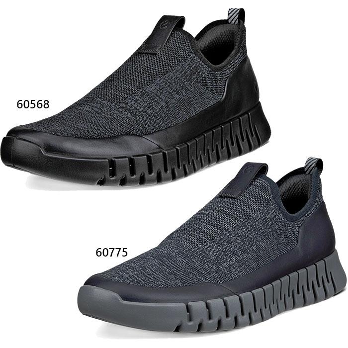 ecco（エコー） メンズ レザースニーカー グルーヴ イージー スリップ