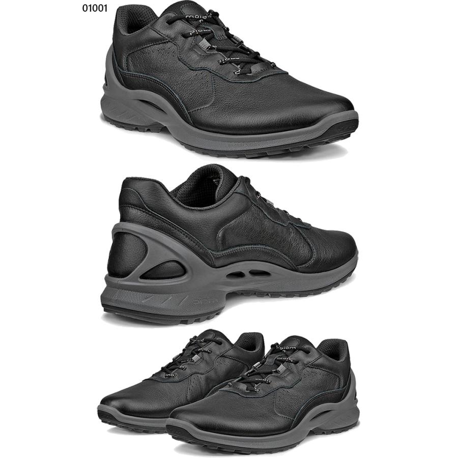 ECCO BIOM スニーカー ブラック23.0 美品　エコー ecco（エコー） メンズ レザースニーカー Biom Energi シューズ 紐靴
