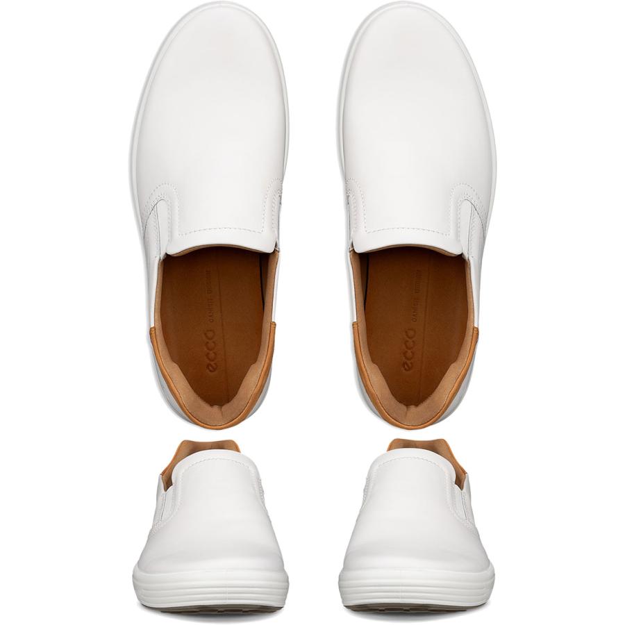 ECCO メンズ　ホワイトレザー スニーカー 楽天市場】エコー SOFT 7 NEW STYLE ECCO スニーカー メンズ ホワイト