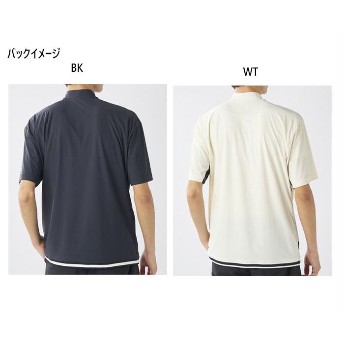 FILA GOLF フィラ ゴルフ メンズ モックネック半袖シャツ ゴルフウェア