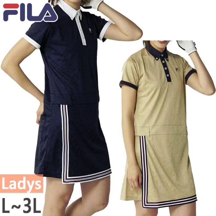 FILA GOLF フィラ ゴルフ レディース 巻きスカート風ワンピース ゴルフ