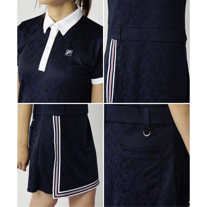 FILA GOLF フィラ ゴルフ レディース 巻きスカート風ワンピース ゴルフ