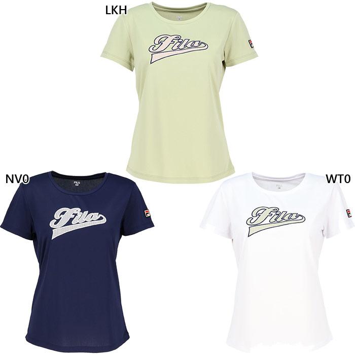 【ご確認用】FILA テニス半袖シャツ レディースL ウィンザーコラボ FILA（フィラ） レディース アップリケTシャツ テニス バドミントン