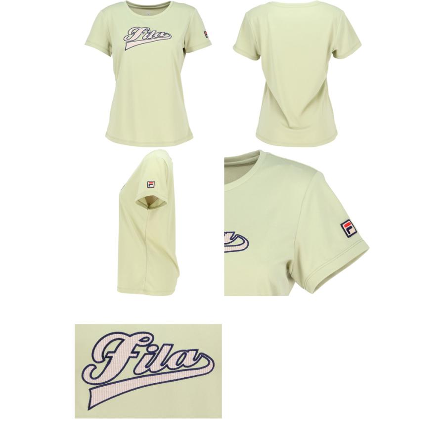 FILA（フィラ） レディース アップリケTシャツ テニス バドミントン