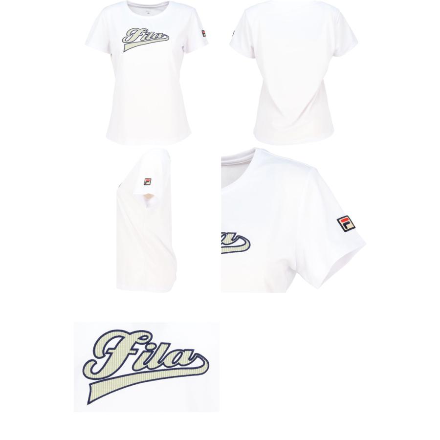 FILA（フィラ） レディース アップリケTシャツ テニス バドミントン