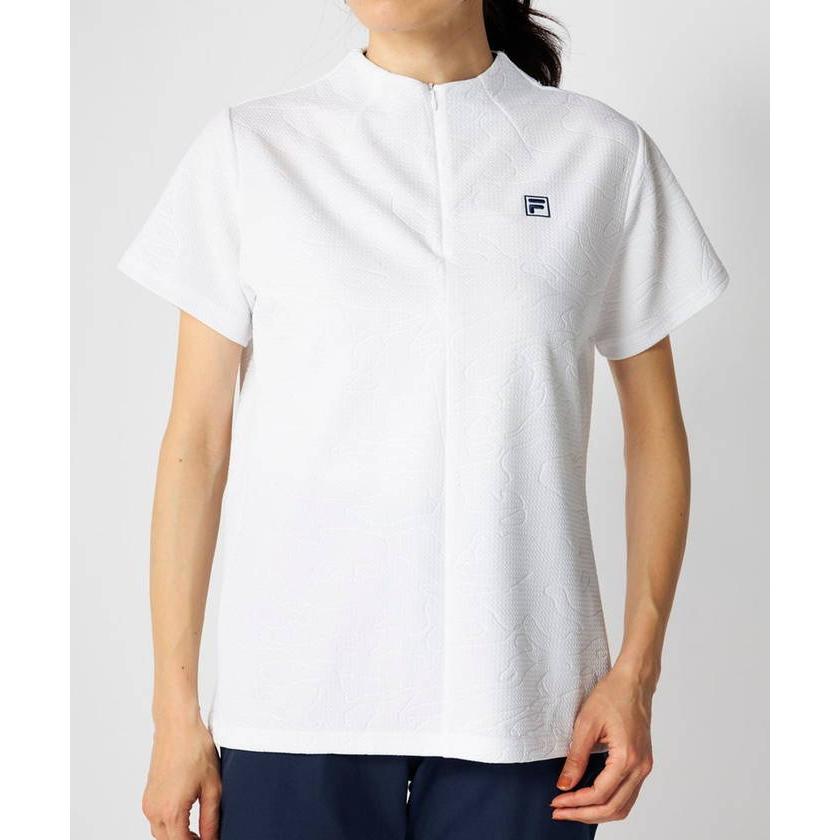 FILA GOLF フィラ ゴルフ レディース 半袖モックネックシャツ ゴルフ