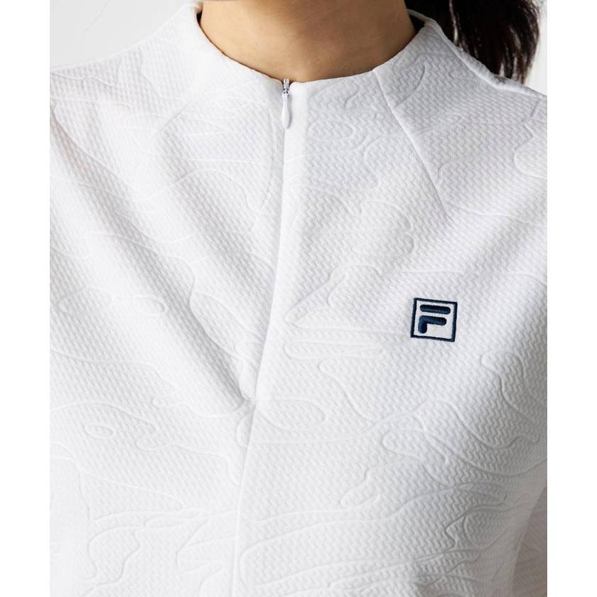 FILA GOLF フィラ ゴルフ レディース 半袖モックネックシャツ ゴルフ