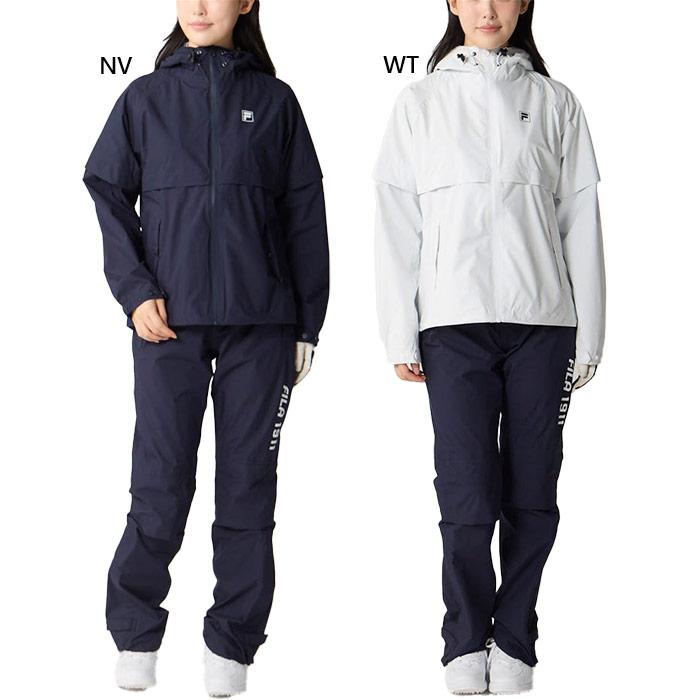 FILA GOLF フィラ ゴルフ レディース 収納袋付きレインウェア上下