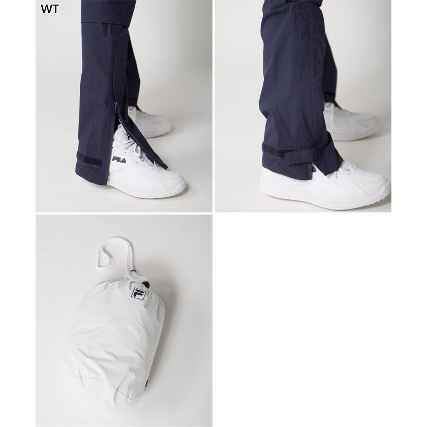 FILA GOLF フィラ ゴルフ レディース 収納袋付きレインウェア上下