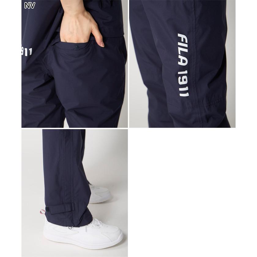 FILA GOLF フィラ ゴルフ レディース 収納袋付きレインウェア上下