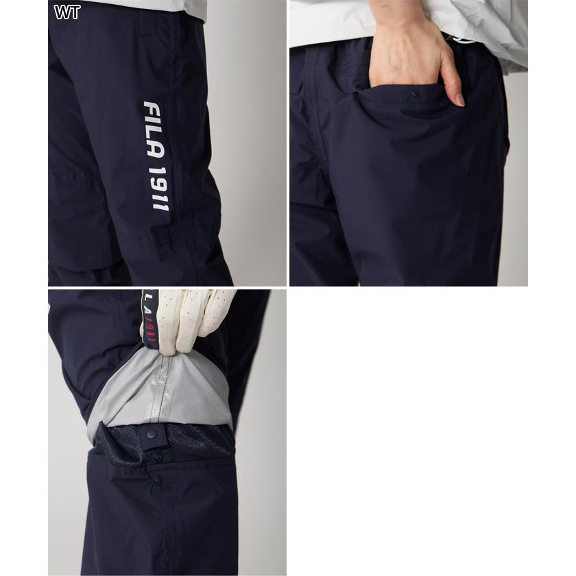 FILA GOLF フィラ ゴルフ レディース 収納袋付きレインウェア上下