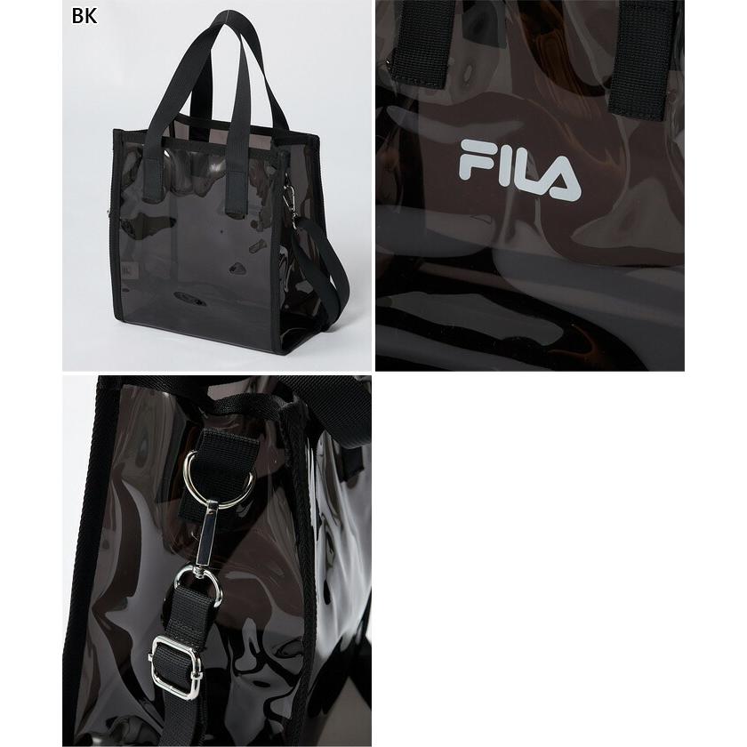 FILA（フィラ） 2点セット レディース PVCロゴ2WAYバッグ 水泳用品