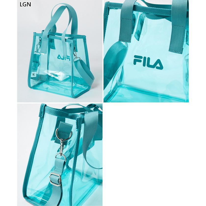 FILA（フィラ） 2点セット レディース PVCロゴ2WAYバッグ 水泳用品