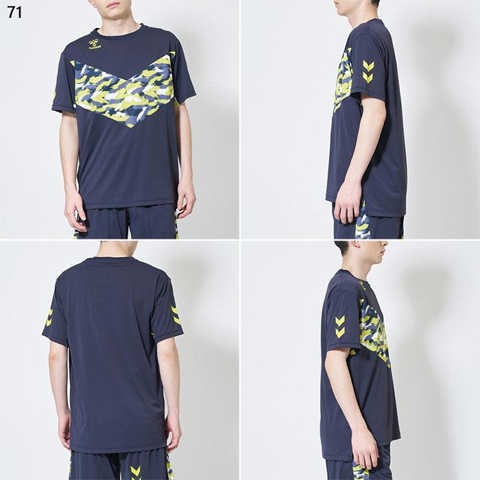 ヒュンメル メンズ グラフィックシャツ ハンドボールウェア 半袖Tシャツ トップス HAPB4074｜vitaliser｜03