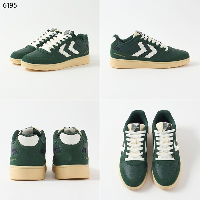 ヒュンメル メンズ レディース ST パワープレイ ST. POWER PLAY SP カジュアルスニーカー シューズ 紐靴 ローカット ブルー 青 グリーン 緑 送料無料 hummel HM229602 hummel（ヒュンメル） メンズ レディース ST パワープレイ ST. POWER