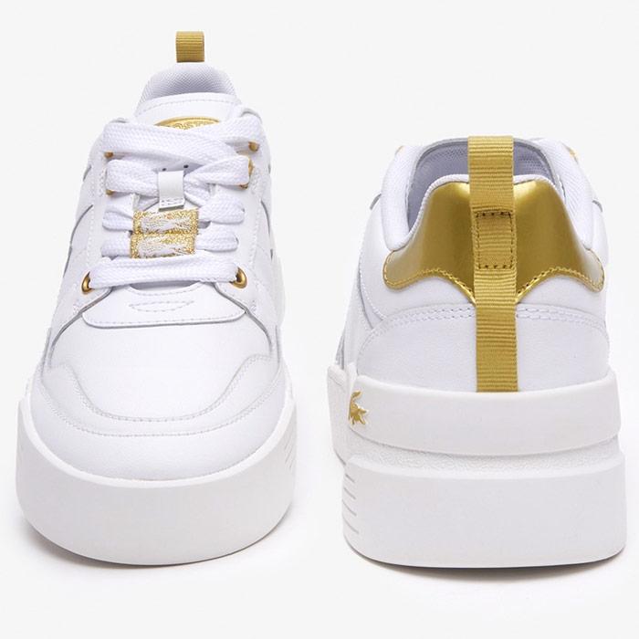 ラコステ レディース L002 123 3 CFA スニーカー シューズ 紐靴 カジュアル ローカット レザー 厚底 ホワイト 白 送料無料 LACOSTE 45CFA0032 LACOSTE（ラコステ） レディース L002 123 3 CFA スニーカー シューズ