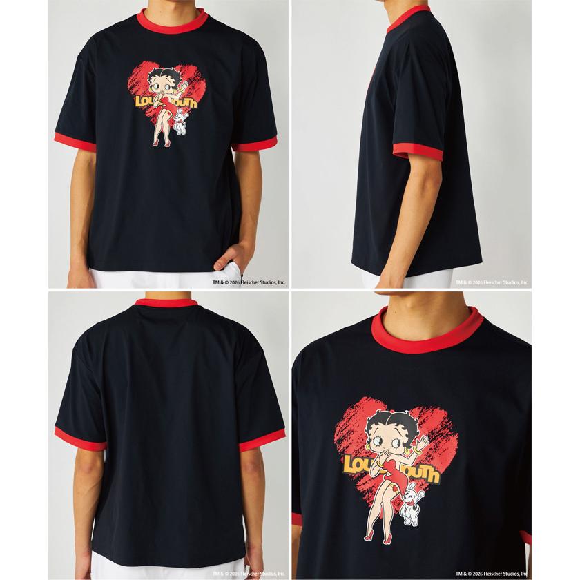 Loudmouth ラウンドマウス Betty Boop 半袖Tシャツ LOUDMOUTH（ラウドマウスゴルフ） ラウドマウス メンズ ベティー