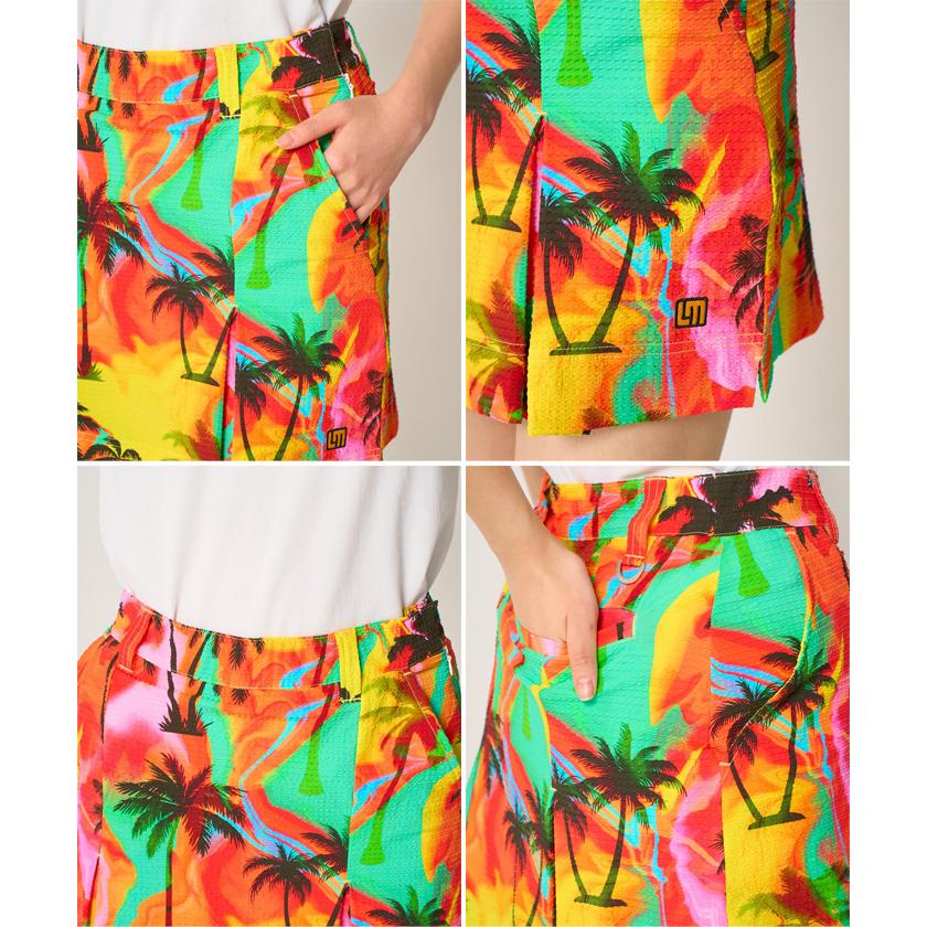 ラウドマウス LOUDMOUTH ニットブルゾンとスカートパンツ　サイズＬ LOUDMOUTH（ラウドマウスゴルフ） ラウドマウス レディース 柄ニット