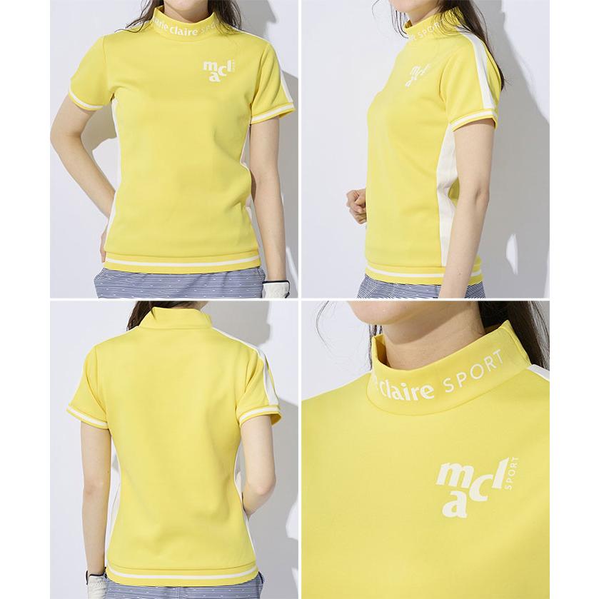 Marie Claire（マリ クレール） レディース 半袖モックネックシャツ