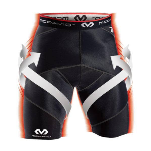 マクダビッド メンズ クロスコンプレッション ショーツ アンダーウェア