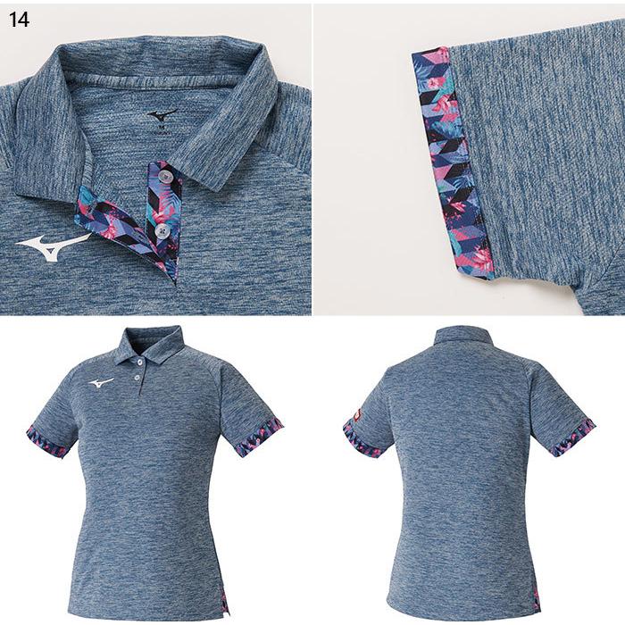 現品 ミズノ レディース ゲームシャツ ポロ衿 卓球ウェア トップス 半袖 ポロシャツ 速乾 試合 トレーニング 練習着 ja2210 Cisama Sc Gov Br