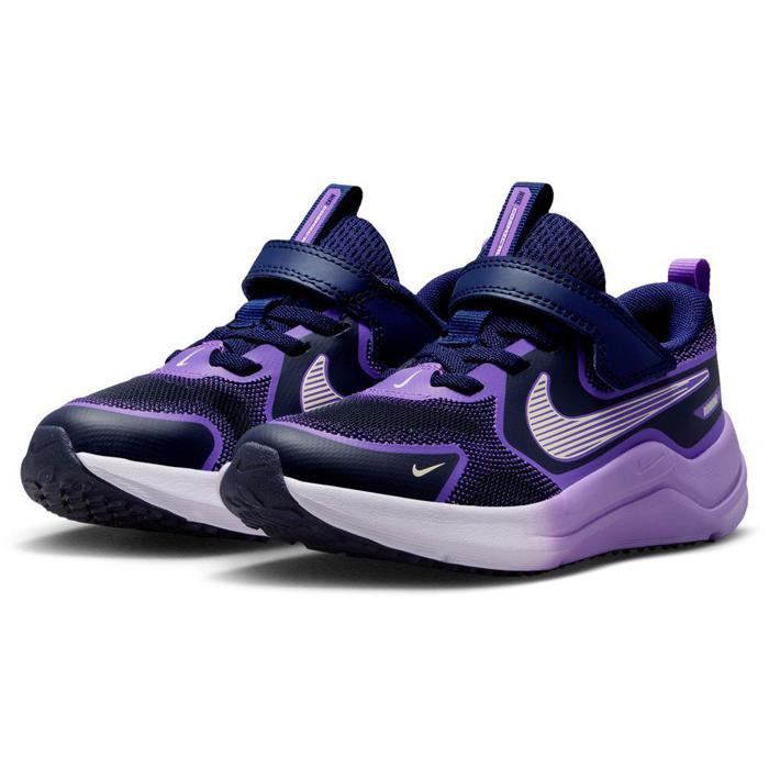 紫色 メッシュ ランニングシューズ NIKE（ナイキ） ジュニア キッズ コズミック ランナー スウッシュ PS