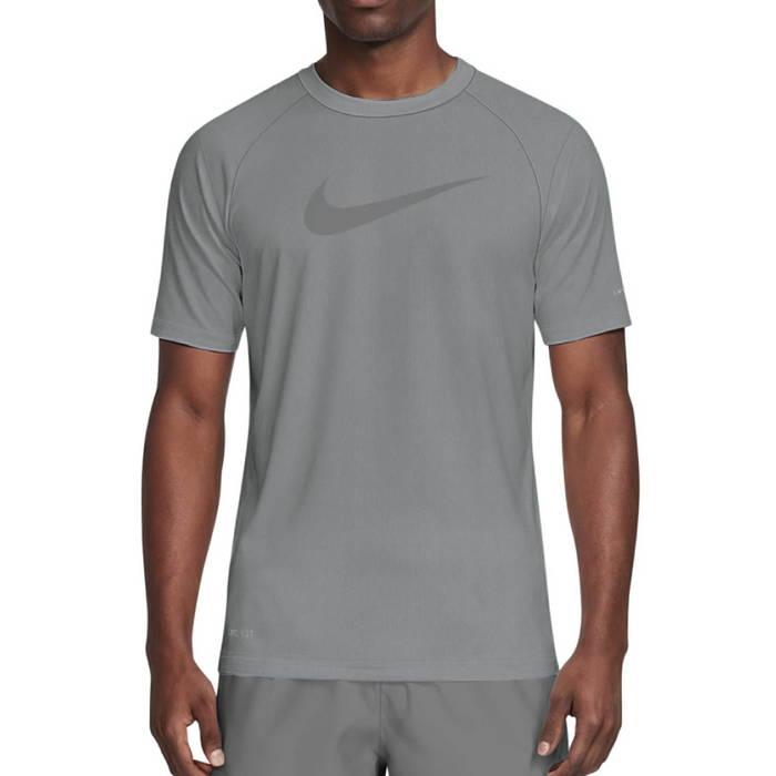 【新品未使用】　NIKE スポーツ用水着 半袖トップス グレー NIKE（ナイキ） メンズ スペック半袖ハイドロガード スイムウエア