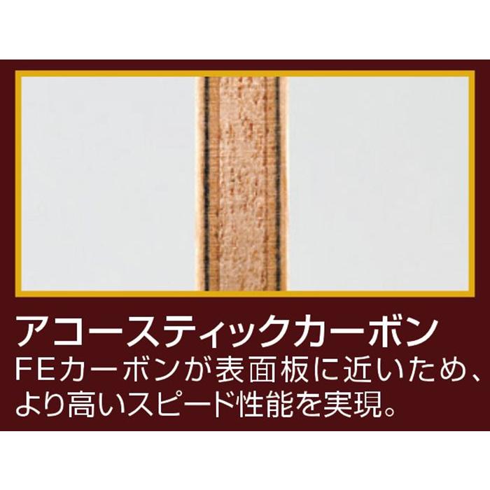 ニッタク メンズ レディース アコースティックカーボン ラージグリップタイプ LGタイプ ACOUSTIC CARBON 卓球 シェークハンドラケット NC-0390 NC-0391_1
