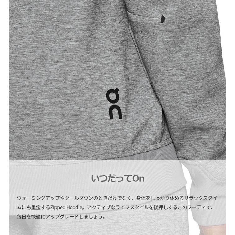 On（オン） メンズ ジップド フーディー Zipped Hoodie パーカー
