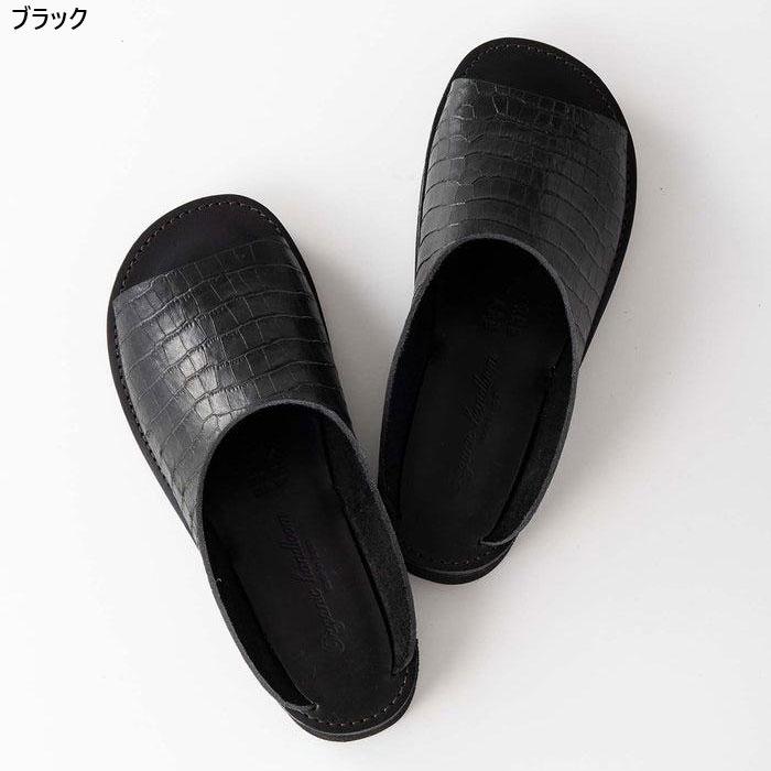 オーガニックハンドルーム メンズ レディース リヒター RICHT スライドサンダル シンプル オイルレザー 牛革 ブラック 黒 ブラウン カーキ 茶色 送料無料 Organic handloom OH016089 OH016491 OH016492 OH016493 Organic handloom オーガニックハンドルーム メンズ レディース リヒト