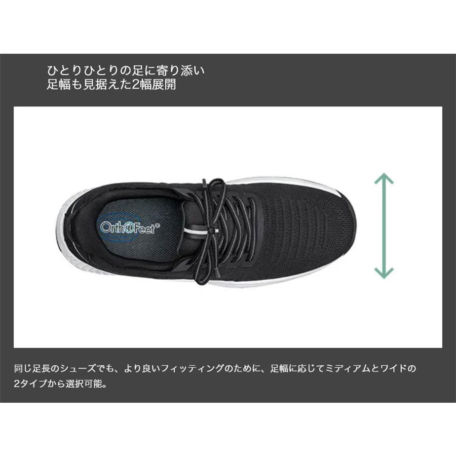 Orthofeet ミディアム幅 2E相当 オーソフィート レディース ストライド