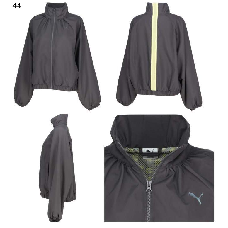 プーマ レディース TRN EDGE ウラメッシュライナー ウーブンJKT フィットネス トレーニングウェア トップス 上着 アウター 長袖 ホワイト 白 グレー 灰色 送料無料 PUMA 527989 PUMA（プーマ） レディース TRN EDGE ウラメッシュライナー ウーブン