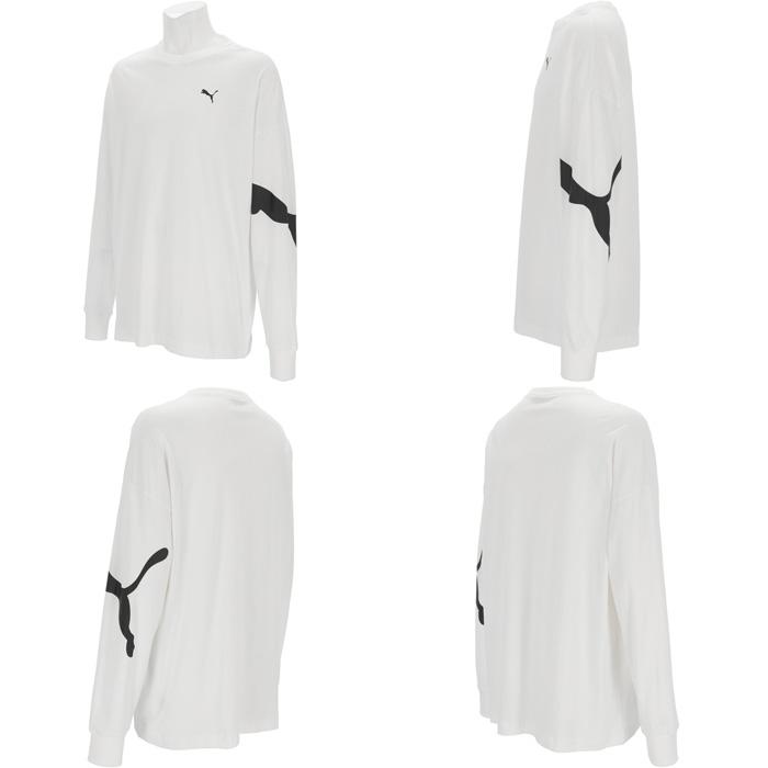 PUMA（プーマ） メンズ LS コットン オーバーサイズド Tシャツ 長袖T