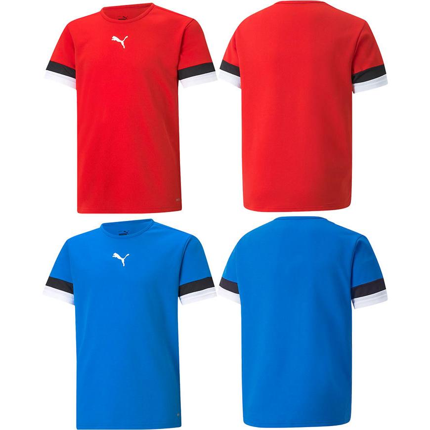 Puma サッカーウェアセット 青と赤　L PUMA（プーマ） ジュニア キッズ チームライズ TEAMRISE ゲームシャツ