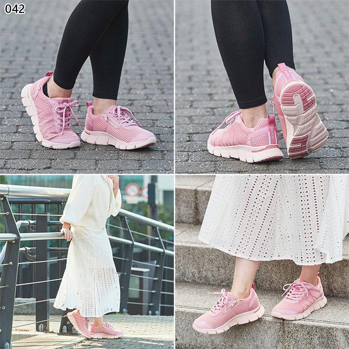 【みなさま専用】新品未使用タグ付き　靴とピンクの上着以外 アシックス商事 4E幅 幅広 ワイド ラクウォーク レディース