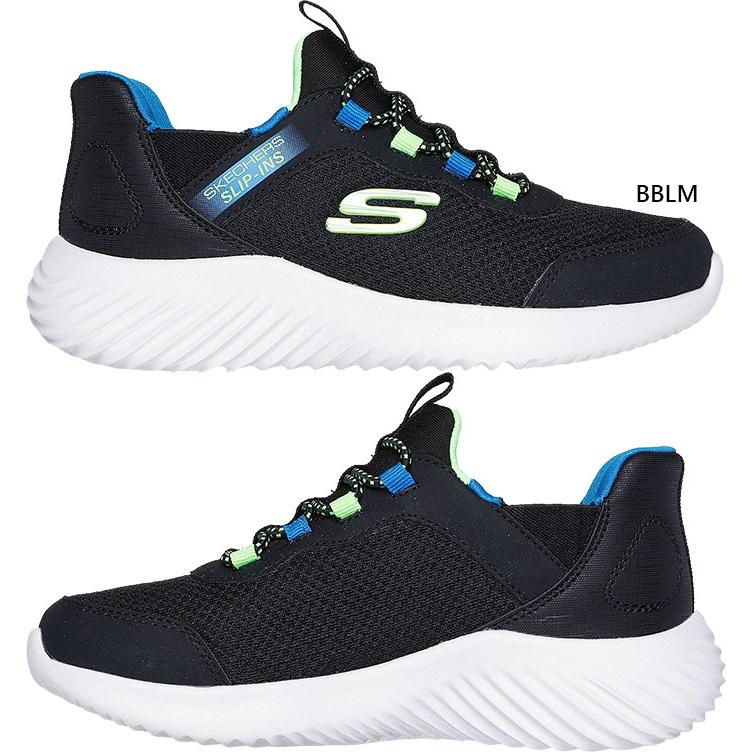 スケッチャーズ ジュニア キッズ スリップインズ バウンダー ブリスクバースト SLIP-INS スニーカー ハンズフリーシューズ 運動靴 403822Lの画像