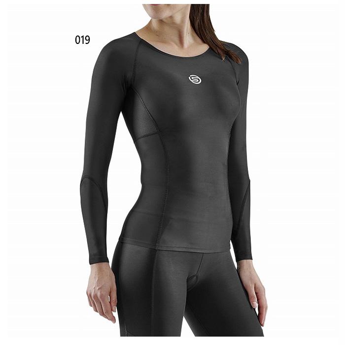 スキンズ レディース ERIES-3 トップスロングスリーブ アンダーウェア スポーツインナー フィットネス トレーニングウェア トップス 長袖 ブラック 黒 送料無料 skins 18221310 SKINS（スキンズ） レディース ERIES-3 トップスロングスリーブ