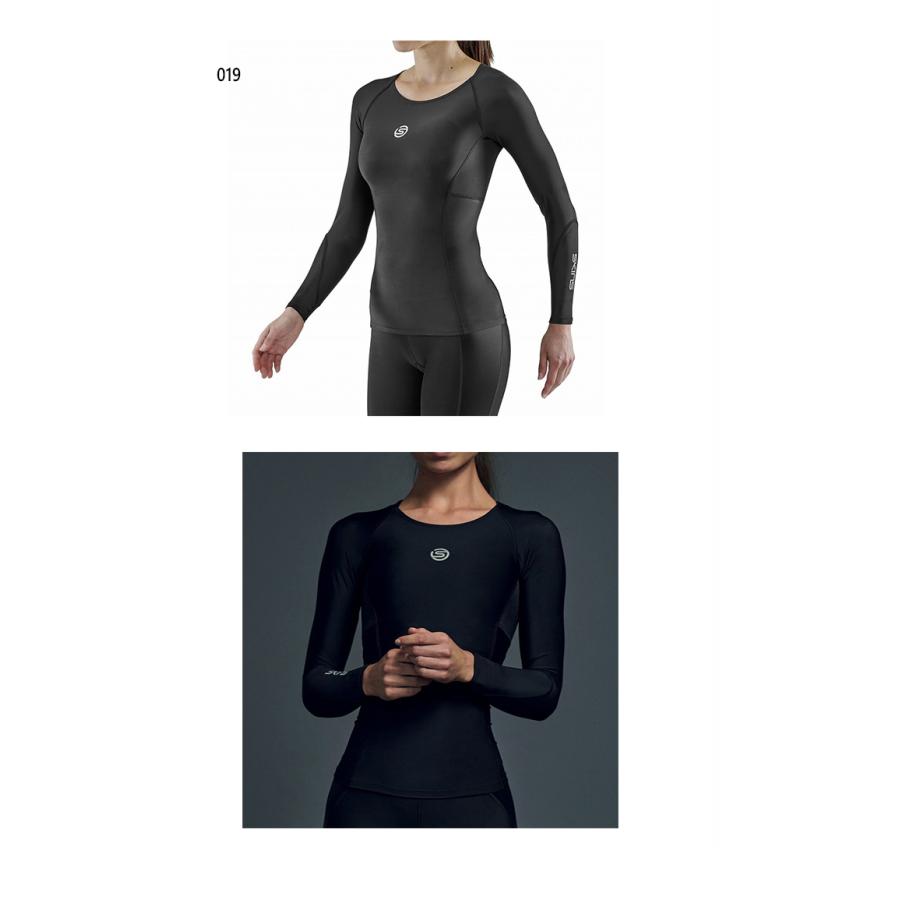 スキンズ 18221310 SERIES-3 ウィメンズ トップスロングスリーブ ブラック トップス ストレッチ スポーツインナー SKINS（スキンズ） レディース ERIES-3 トップスロングスリーブ