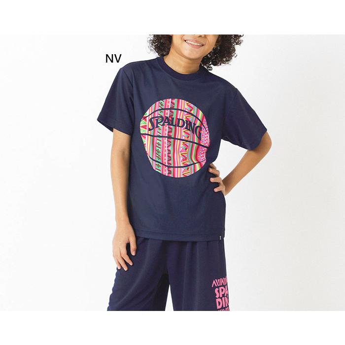 100 本物保証 スポルディング ジュニア キッズ Tシャツ アフリカントライバルボール バスケットボールウェア トップス 半袖tシャツ Sjt257 Cisama Sc Gov Br